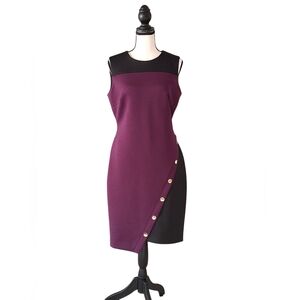 Tommy Hilfiger ColorBlocked Asymmetrical Dress Size 6 NWOT
